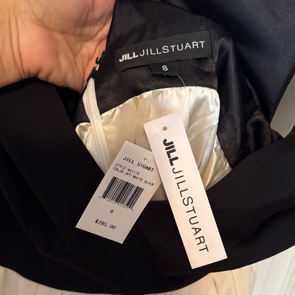 Jill Stuart Women's Black and White Evening Dress with Pockets. - Picture 1 of 4
